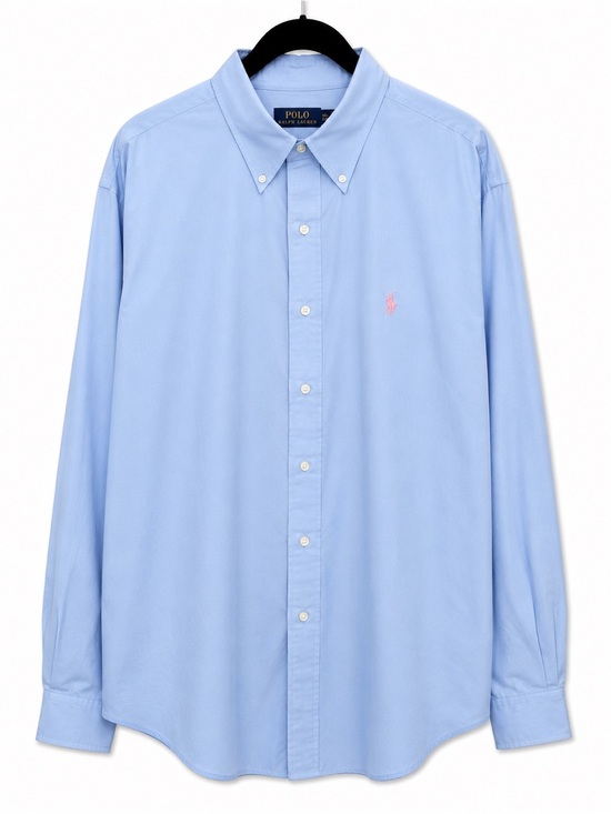 Polo Ralph Lauren Other - Polo by Ralph Lauren Light Blue Dress Shirt with Pink Pony